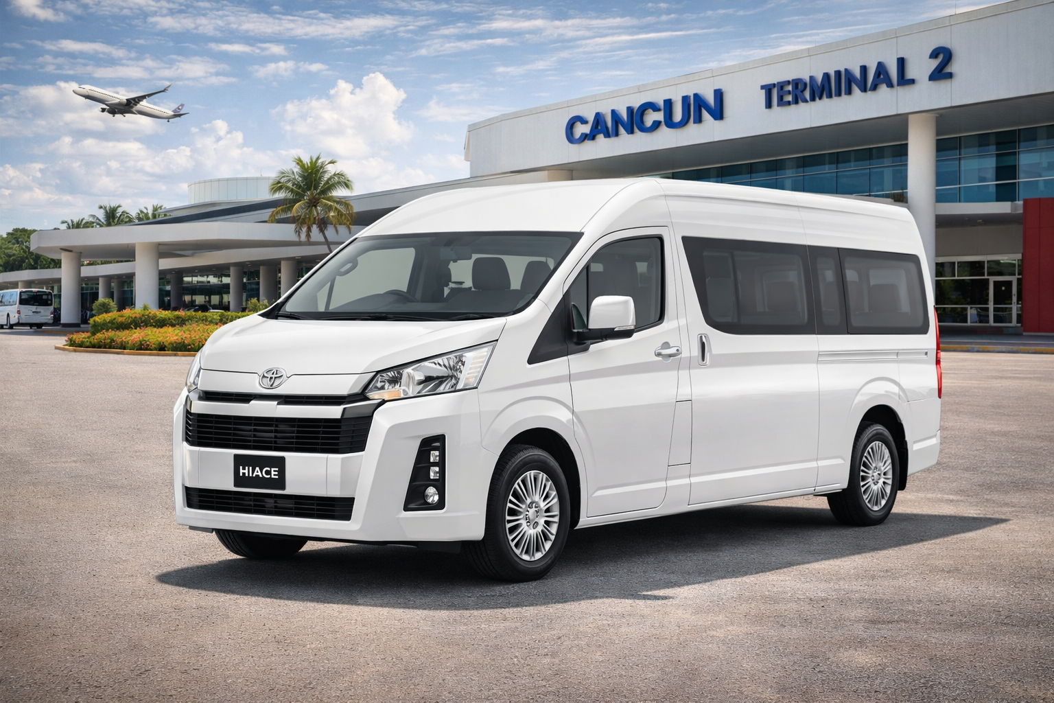 Group minibus transfer Riviera Maya